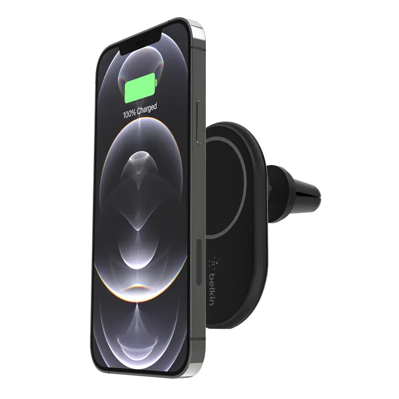  מטען אלחוטי מגנטי לרכב 10W כולל שקע מצת Belkin MagSafe Belkin WIC004btBK 