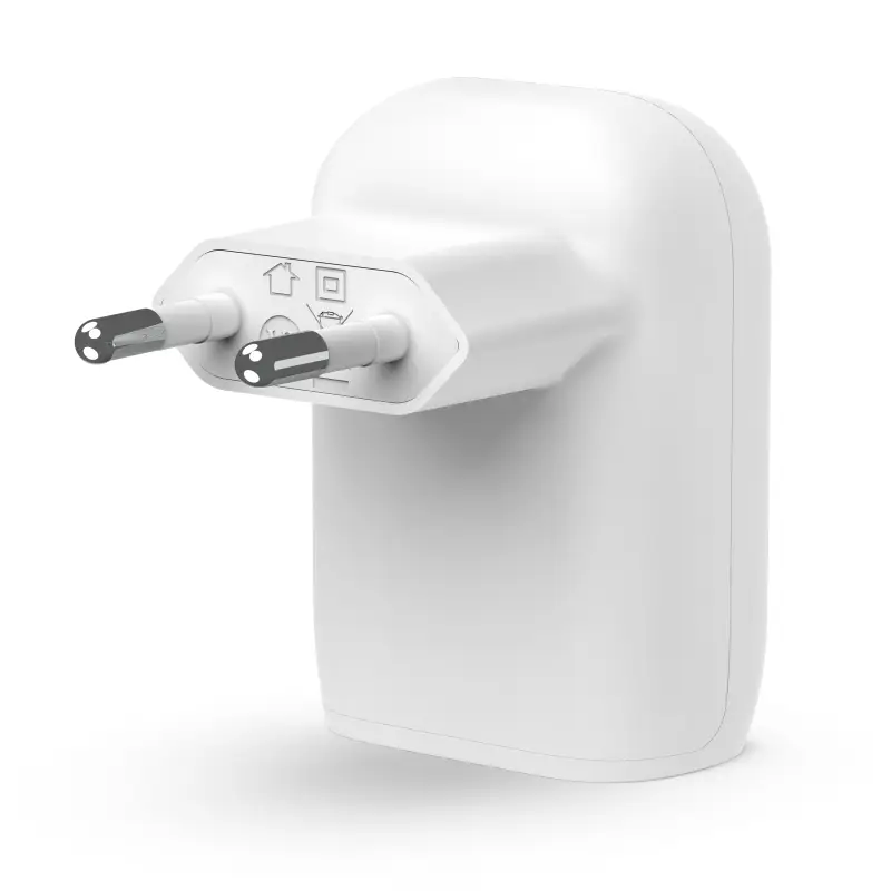  מטען קיר Belkin BoostCharge 30W USB-C עם PD 3.0 ו-PPS טעינה מהירה מתאים לטעינת דגמי האייפון, כולל סדרת iPhone 15 WCA005vf-0 