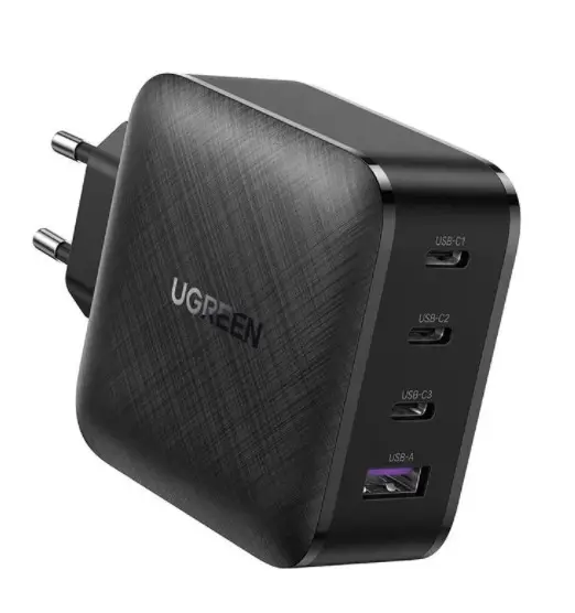  מטען קיר עם טעינה מהירה 4 יציאות UGREEN Nexode 100W USB C GaN 