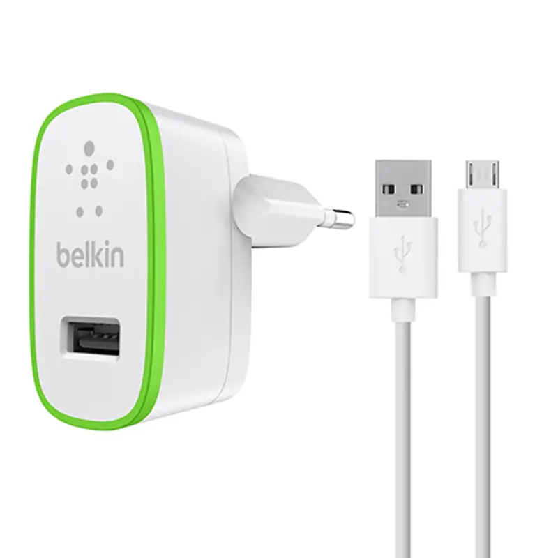  מטען קיר עם חיבור USB למיקרו USB F8M667 