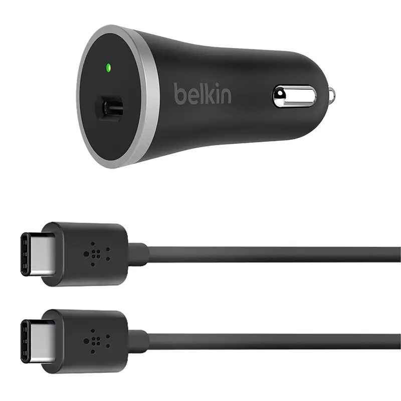  מטען לרכב USB-C עם כבל ניתק F7U005 
