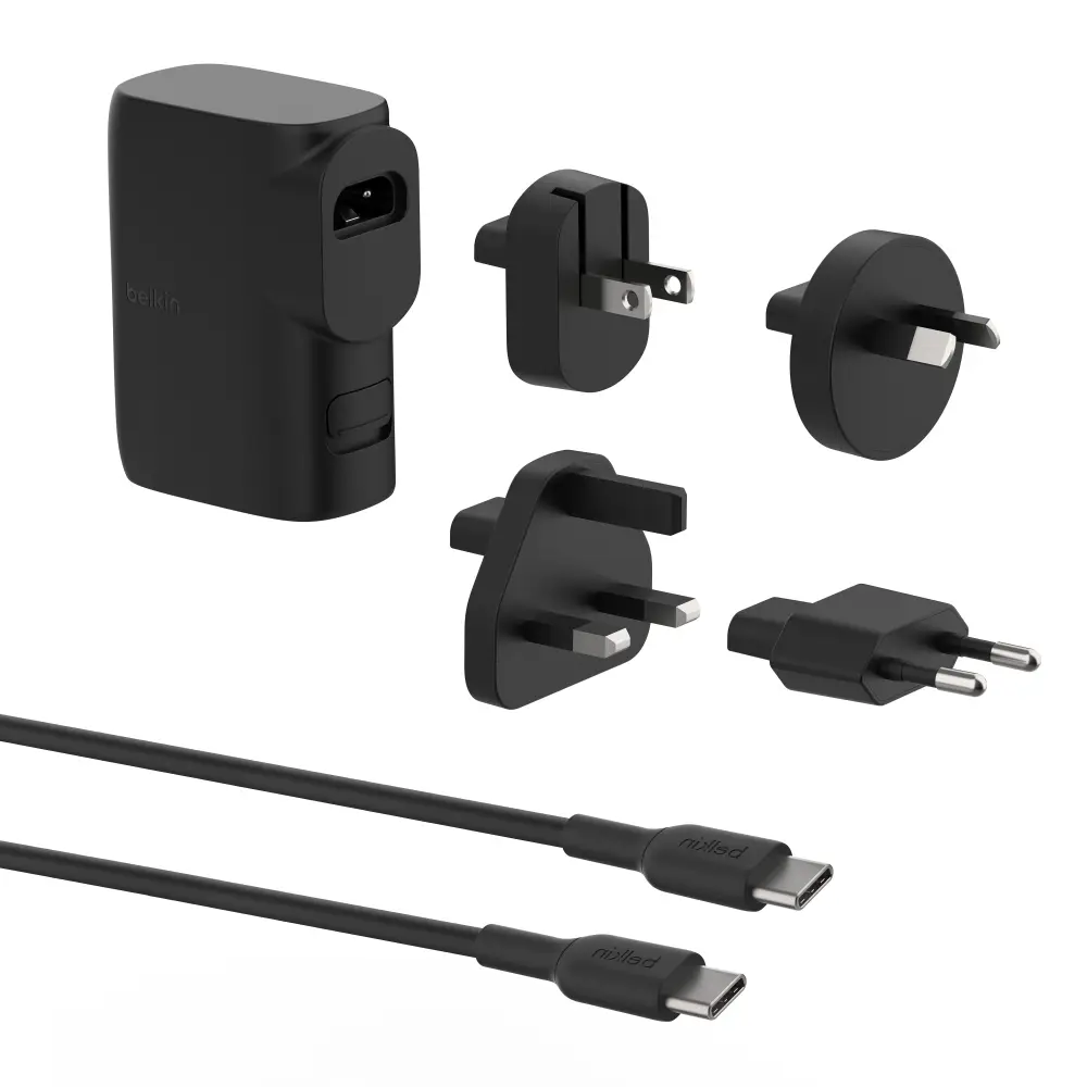  מטען קיר משולב מטען נייד Belkin BoostCharge BPZ003 25W+5K BPZ003-BT1MBKB6 