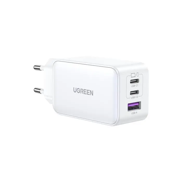  מטען קיר עם 2 יציאות USB-C ויציאת USB-A בהספק 65W CD244 