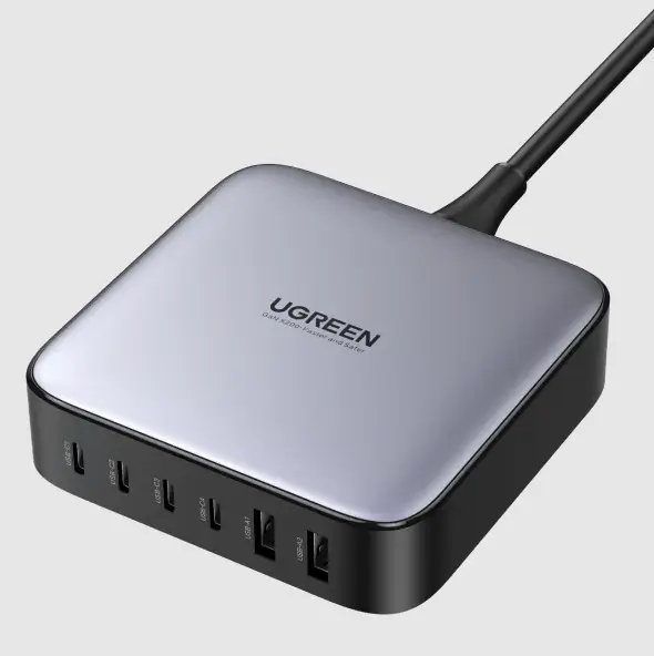  מטען שולחני טעינה מהירה 200W עם 6 חיבורים UGREEN Gan CD271 