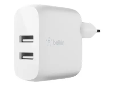  מטען קיר כפול 24W USB-A Belkin WCB002vf 
