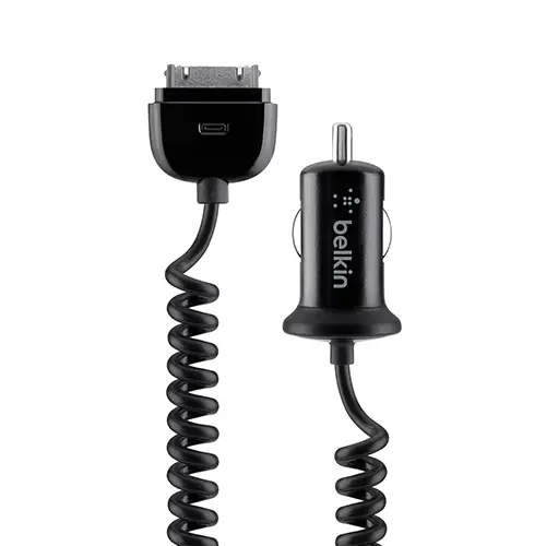  מטען מהיר לרכב עם כבל קבוע ושקע USB נוסף F8M890 