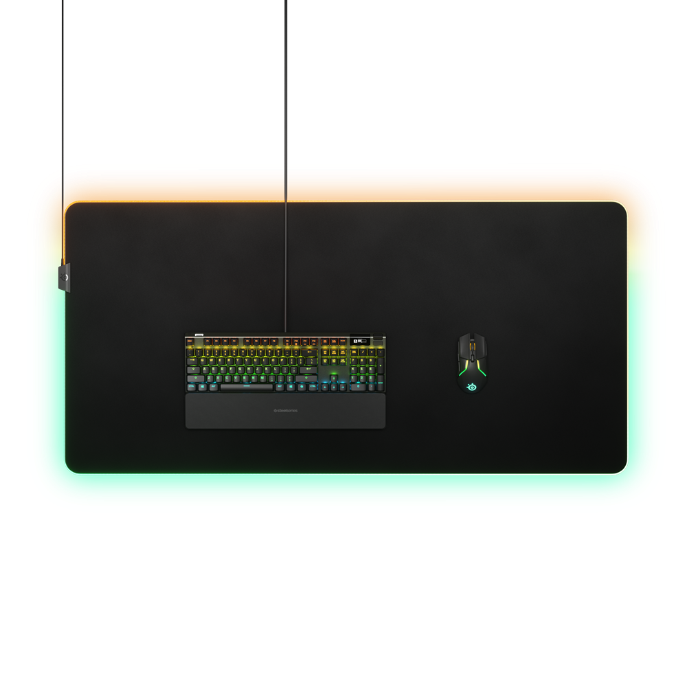  משטח לעכבר גיימינג SteelSeries QcK Prism Cloth RGB 3XL 1220x590x4 QcK Prism Cloth - 3XL 