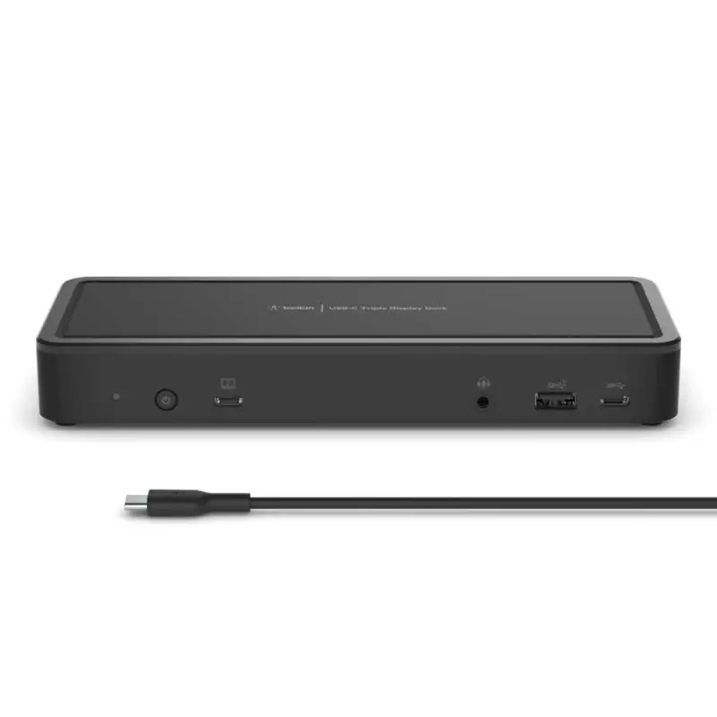  תחנת עגינה 14 יציאות Belkin USB-C עם טעינה 65W – חיבור מסכים, רשת וציוד היקפי Belkin INC003vfBK 