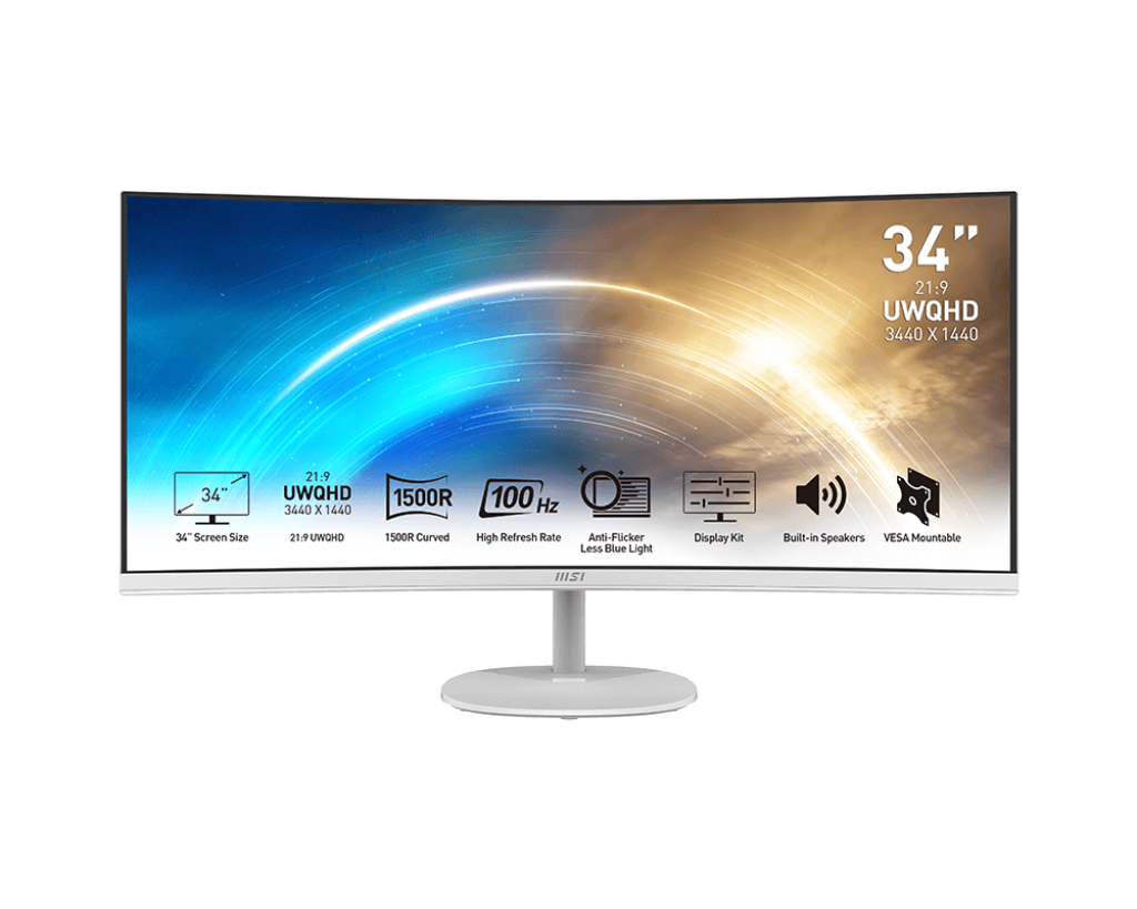  מסך מחשב קעור "34 MSI PRO MP341CQW 