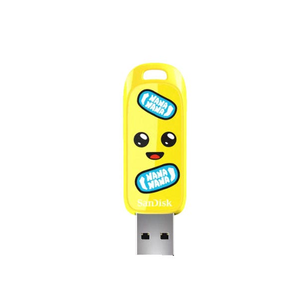 זיכרון נייד Sandisk Fortnite USB, Peely Edition  128GB SDCZIF-128G-G46