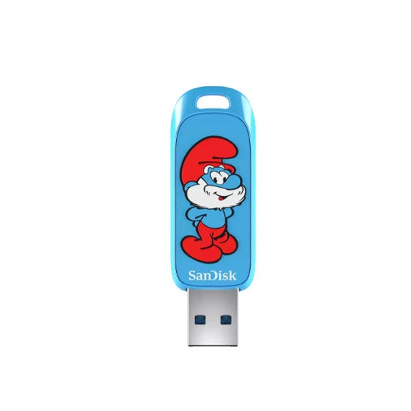  זיכרון נייד Smurfs USB בנפח 128GB מבית Sandisk דגם SDCZIS-128G-G46 