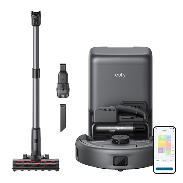  שואב אבק רובוטי משולב בשואב ידני eufy Robot Vacuum 3-in-1 E20 