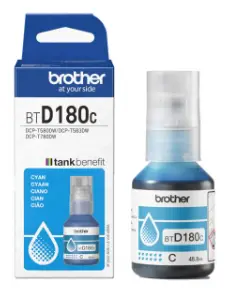 בקבוק דיו כחול מקורי BROTHER BTD180C (כמות 5,000 דפים) 