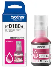 בקבוק דיו אדום מקורי BROTHER BTD180M (כמות 5,000 דפים)