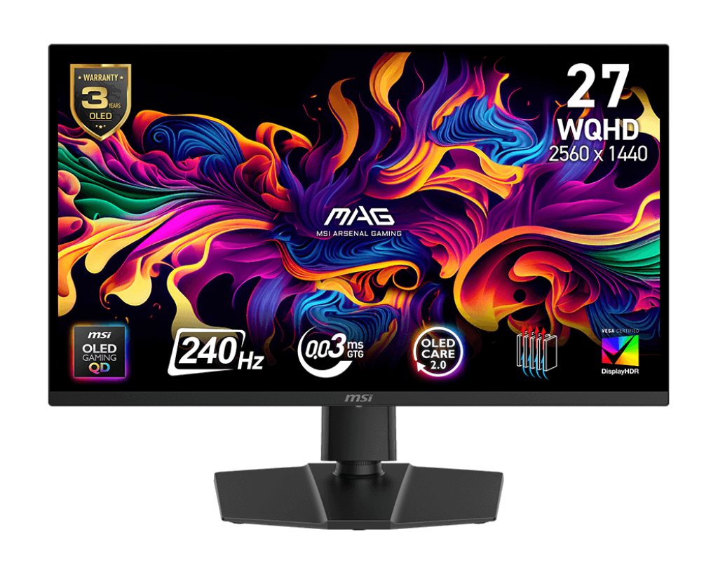  מסך מחשב קעור "27 MSI MAG 273QP QD-OLED X24 2K 