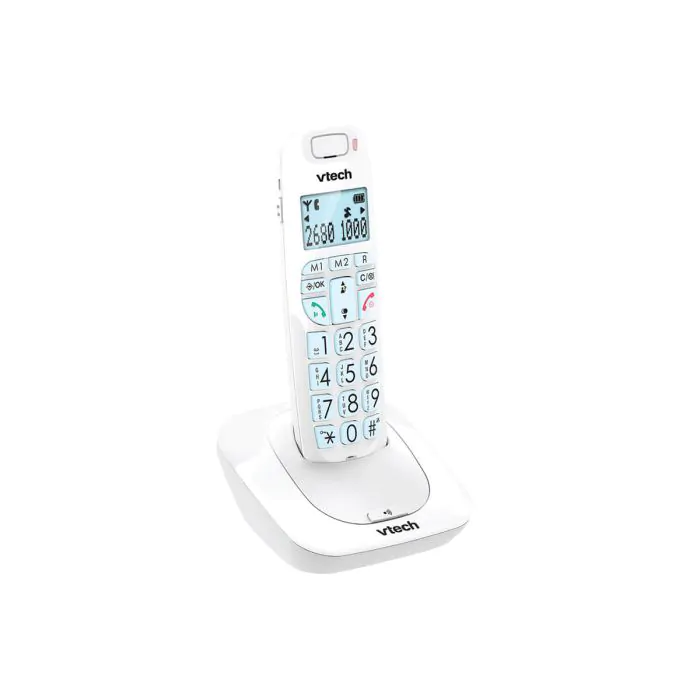 טלפון דק לכבדי שמיעה לבן Vtech SLB-150 W