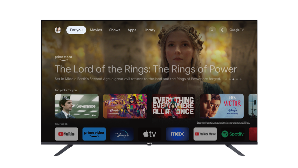  MAG 65" LED SMART TV Powered by GOOGLE TV G65D25 