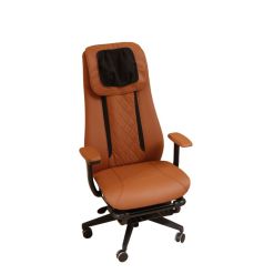  כיסא עיסוי משרדי נטען Q8 Ultimate Comfort מבית Medics Care – פתרון מושלם לנוחות ועיסוי – חום בהיר 