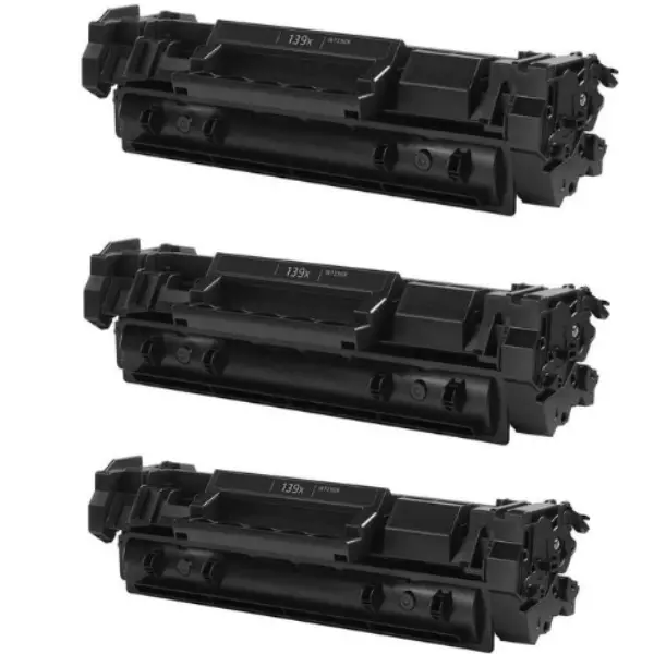 מארז חסכון 3 טונרים תואמים HP 139X W1390X  (סה"כ 12,000 דפים) 