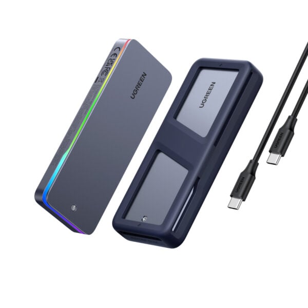  מארז SSD חיצוני UGREEN CM777 מהירות 20Gbps ותאורת RGB UGREEN CM777 25665 