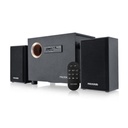 מערכת רמקולים 2.1 עם שלט ועוצמת סאונד 10W Microlab M-105R 