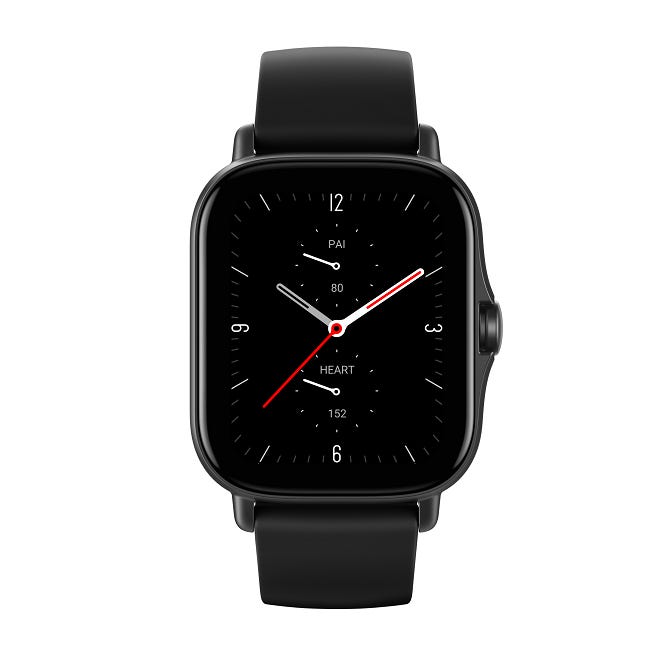  שעון אלגנטי Amazfit דגם GTS 2E צבע Obsidian Black 