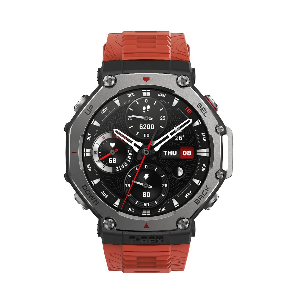  שעון חכם AMAZFIT דגם TREX 3 צבע כתום / לבה 
