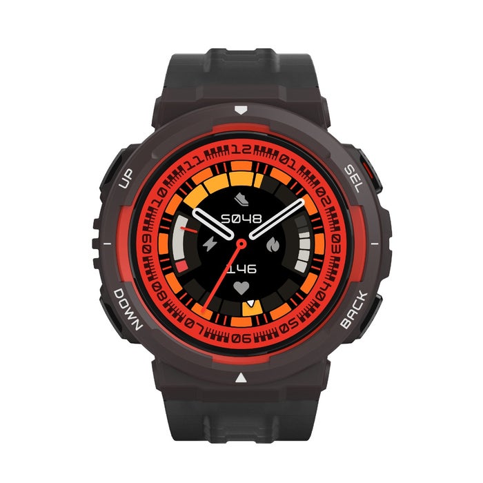  שעון חכם Amazfit דגם ACTIVE EDGE בצבע Lava Black 