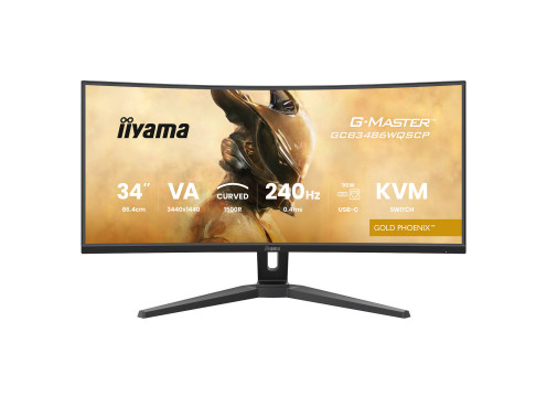 מסך מחשב קעור לגיימינג 34" IIYAMA G-MASTER VA UWQHD 240HZ 0.4MS 1500R
