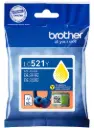 ראש דיו מקורי צהוב Brother LC-521Y (500 דף)  