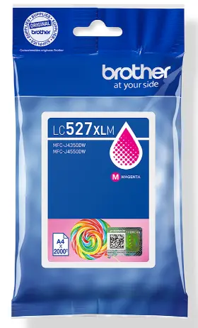 ראש דיו מקורי אדום Brother LC527XLM (2,000 דף)   