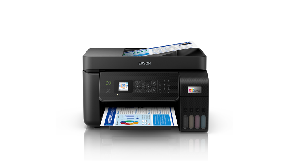 מחודשת - מדפסת הזרקת דיו משולבת Epson EcoTank L5290 אפסון
