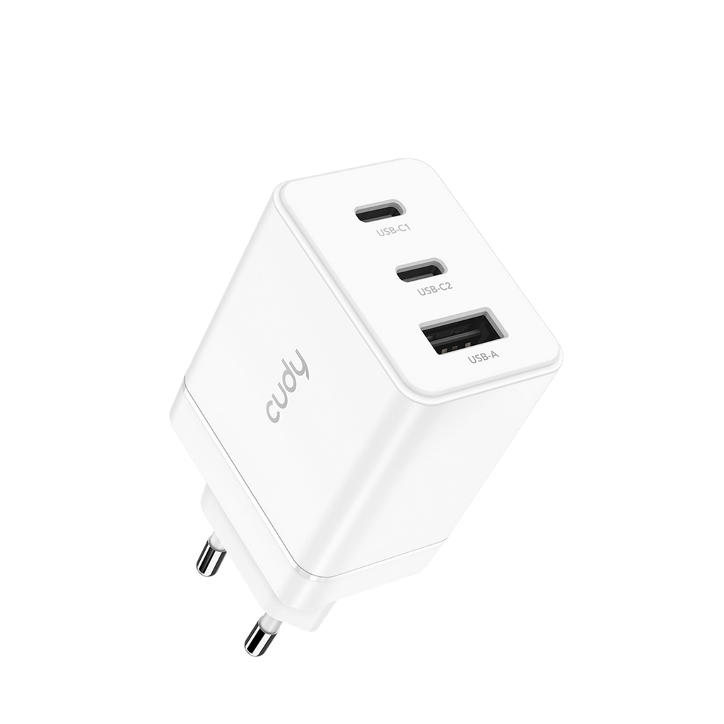  מטען CUDY 3-Port 67W USB-C Charger with EU Plug CH67_EU 