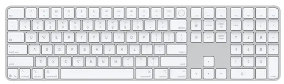 מקלדת Magic Keyboard with Touch ID and Numeric APPLE Keypad צבע לבן