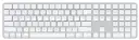 מקלדת Magic Keyboard with Touch ID and Numeric APPLE Keypad צבע לבן