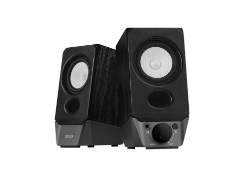  רמקולים בצבע שחור EDIFIER 2.0 R19BT 4W BLUETOOTH 