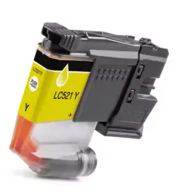 ראש דיו מקורי צהוב Brother LC-521Y (500 דף)  