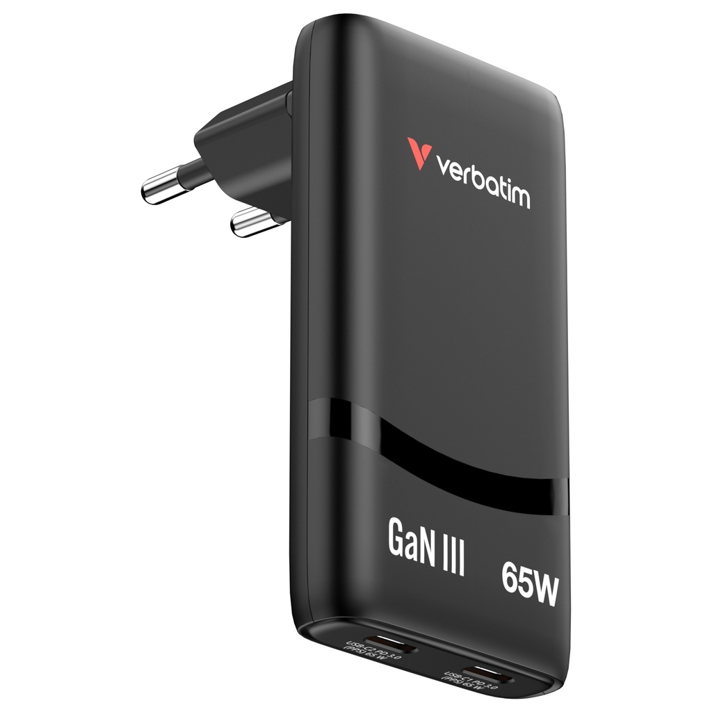 מטען קיר Verbatim Fold 'n' Go GaN Charger 
