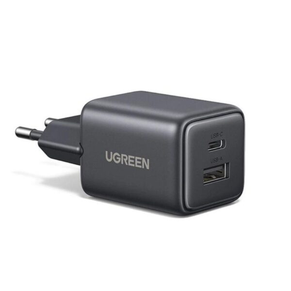  מטען קיר כפול UGREEN 20W USB-C GaN 1A1C UGREEN GAN 20W 1A1C 
