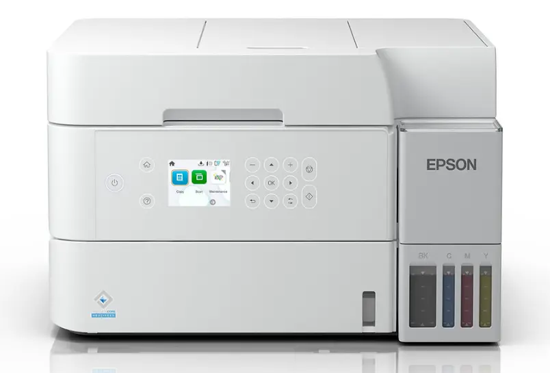 מדפסת הזרקת דיו משולבת Epson EcoTank L6376 - KT פקס - צבע לבן