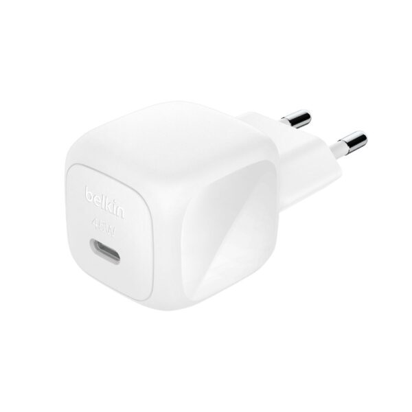  מטען קיר קומפקטי Belkin USB-C 45W טעינה מהירה Belkin WCA013kqWH 