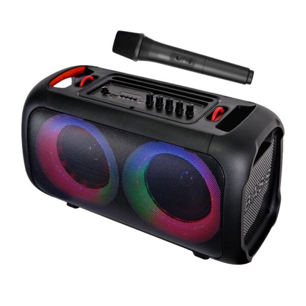  בידורית Bluetooth רמקול נייד עם מיקרופון אלחוטי + LED Blaupunkt PartySpeaker-2000X 
