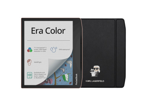  ספר אלקטרוני + כיסוי POCKETBOOK 7" ERA COLOR - KARL LAGERFELD עם מסך צבעוני 