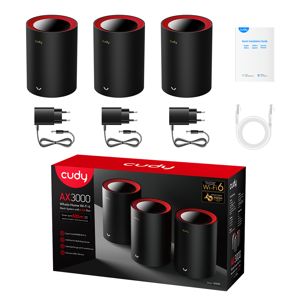 מגדיל טווח CUDY M3000(3-Pack)-IL - (3 יח' באריזה)