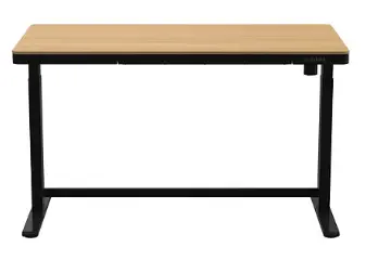 שולחן חכם מתכוונן עם טעינה אלחוטית בגודל 140X70 ס''מ Smarter ET119W-CWB - צבע  שחור/אורן