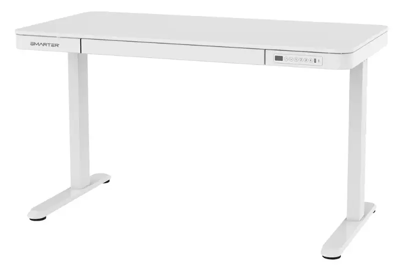 שולחן חכם מתכוונן בגודל 120X60 Smarter ET119W-C - צבע לבן 