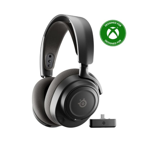 אוזניות גיימינג אלחוטיות SteelSeries Arctis Nova 7X Gen 2 חיי סוללה עד 54 שעות - צבע שחור