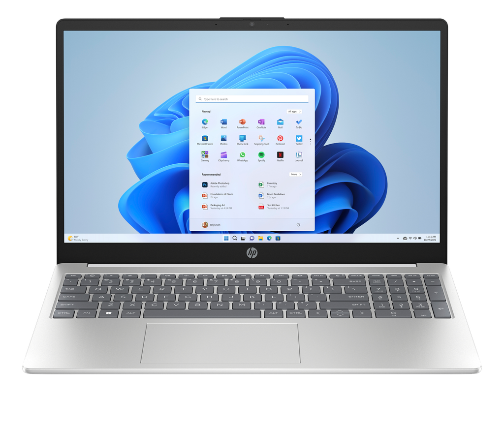 מחשב נייד HP Laptop 15-fd1100nj U5-125H|24GB|512GB|15.6|W11H|3YR CP2B5EA 