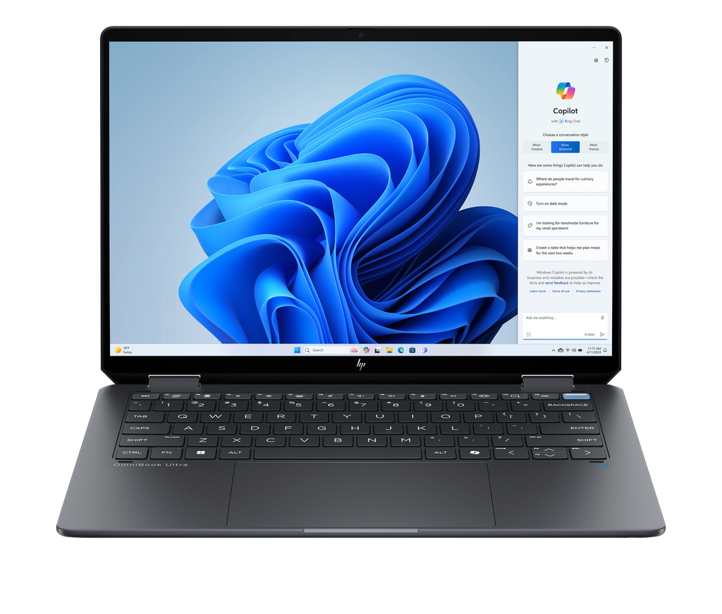 מחשב נייד HP OmniBook Ultra Flip - Ultra 9-288V(8C)|32G|2T|14 TOUC B2CN5EA 