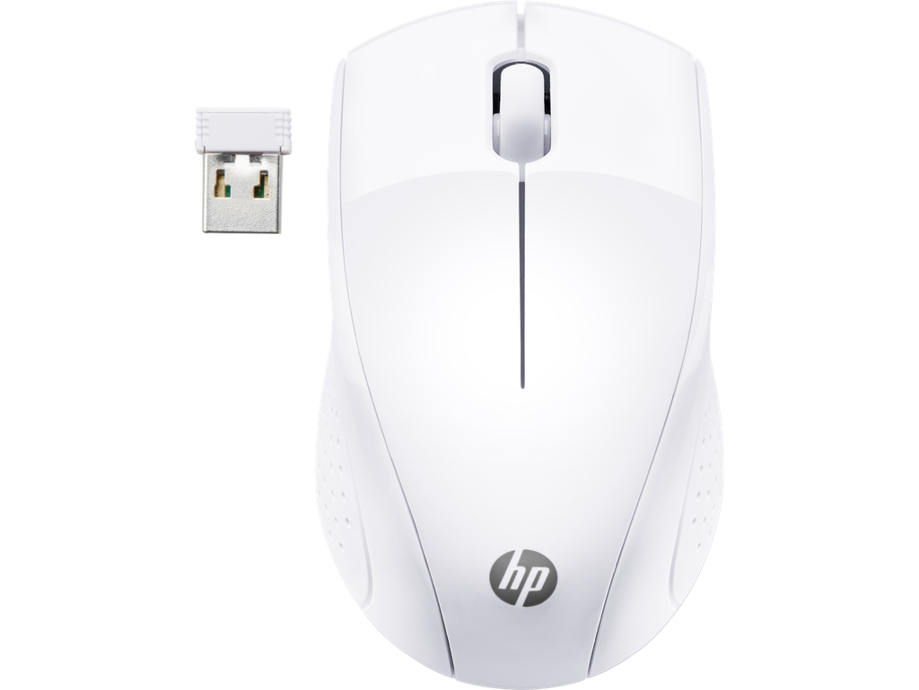  עכבר HP אופטי אלחוטי - דונגל ננו 220 לבן 7KX12AA 
